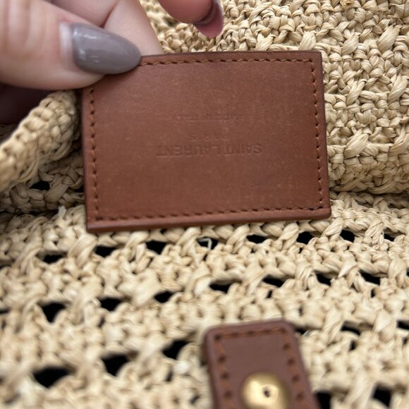 SAINT LAURENT PARIS Le 5 a’ 7 Raffia Bag with box and dust bag - Picture 12 of 16